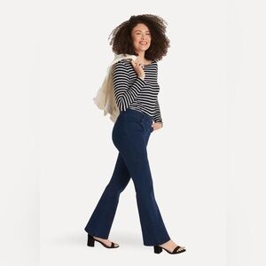 Betabrand | Women's 4-Pocket Bootcut Yoga Denim Dark Indigo Size Medium Tall